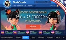Bitcoin Penguin USA Cryptocurrency Casino